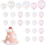 Decorazione per torta da 24 pezzi - Decorazione per torta a bolle - Decorazione per feste - Decorazione per artefatti in plastica