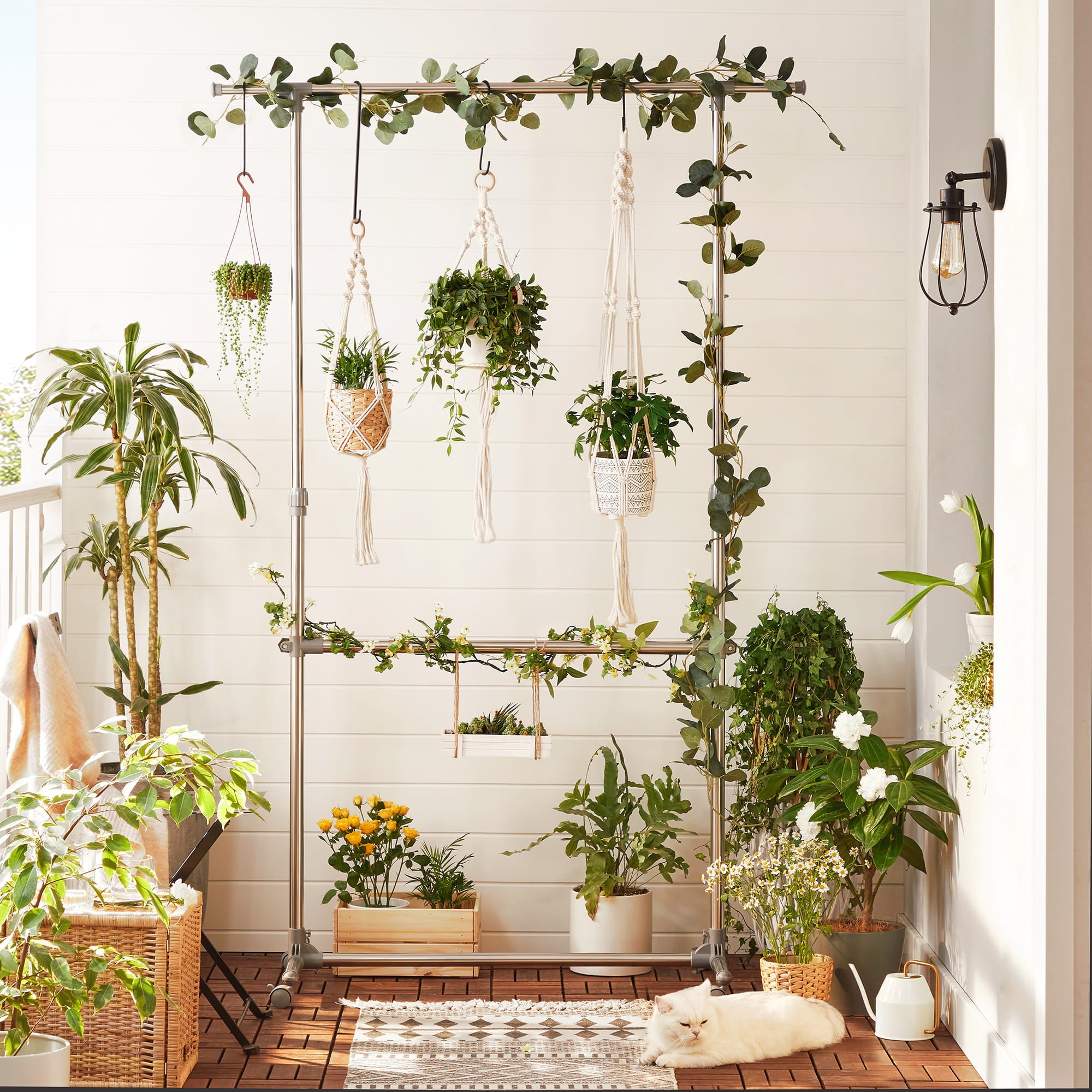 Appendiabiti VALORA su ruote - Argento LLR401