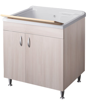 Lavatoio eco 75x60 colore olmo per lavanderia