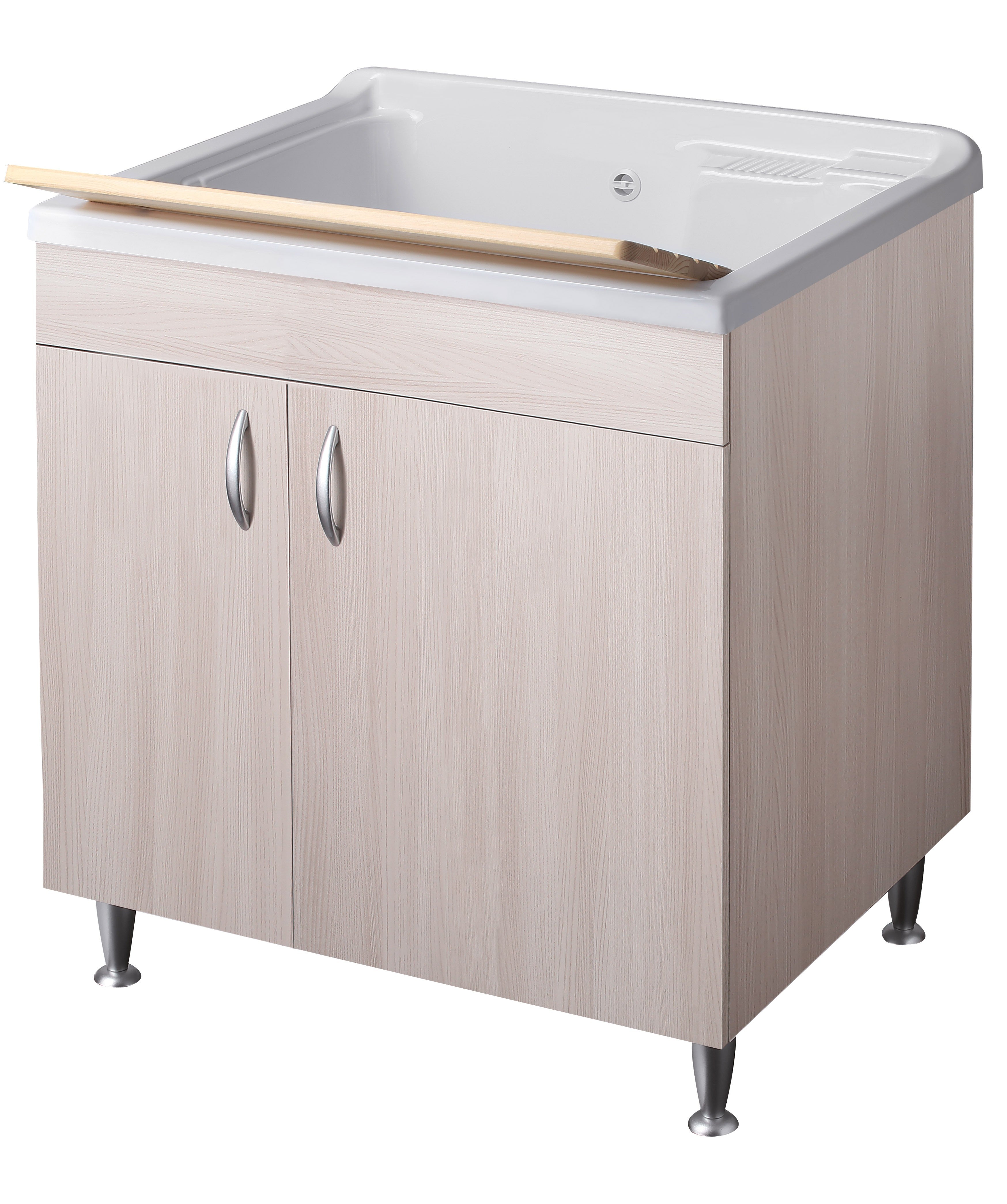 Lavatoio eco 75x60 colore olmo per lavanderia