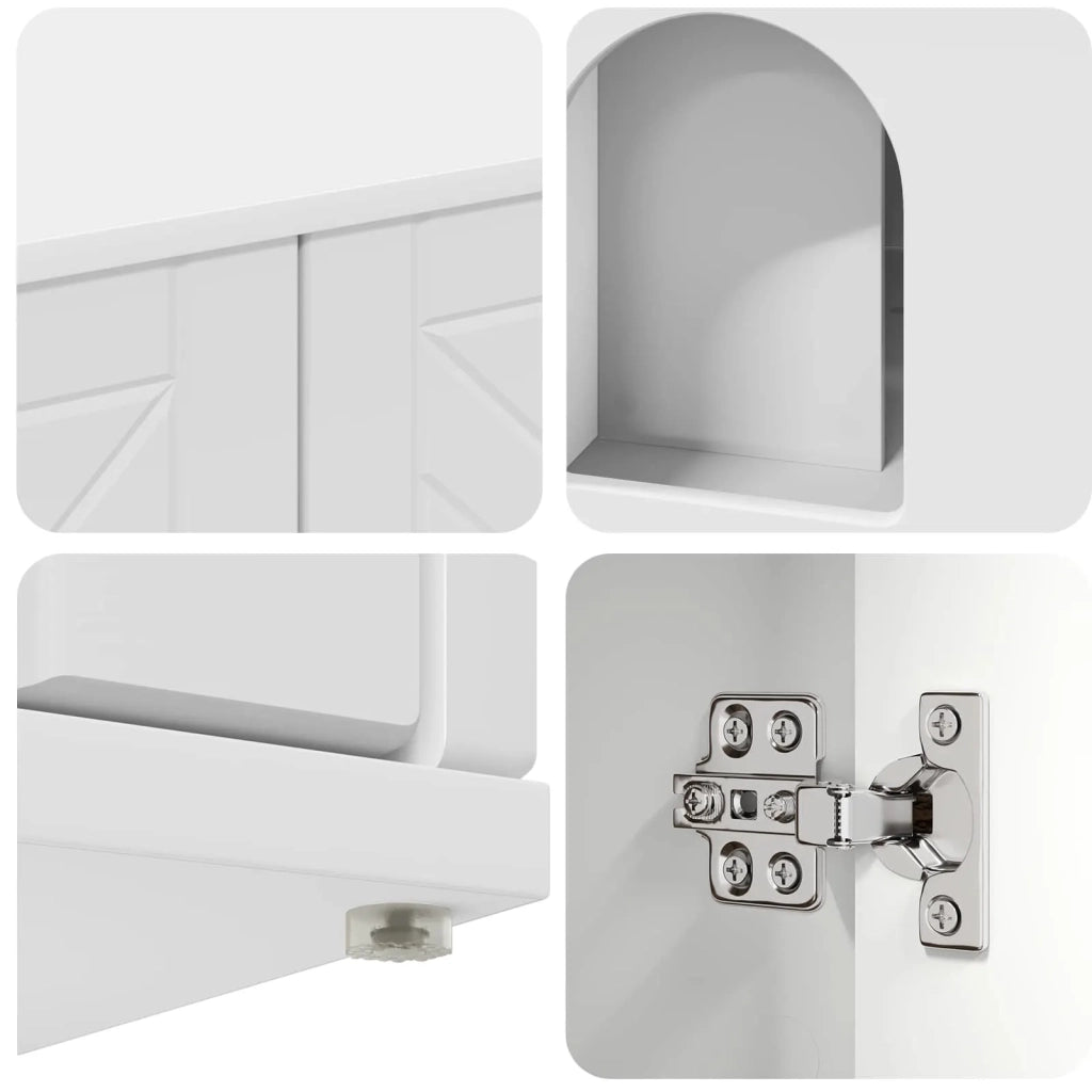 Casa per Gatti Bianco 85 x 55 x 50,5 cm Legno multistrato