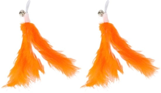 Accessori per gatto da gioco - 2 pezzi - Sostenibile - Accessori per la pesca - Giocattolo per gatto - Adatto per gatti e gattini
