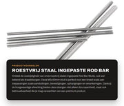 Studi di Barra a Testa a Rodino in Acciaio Inossidabile 304 - Filo a Vite M5x40mm - 10 Pezzi - Resistenti alle Sollecitazioni - Resistenza alla Corrosione - Durata Estesa