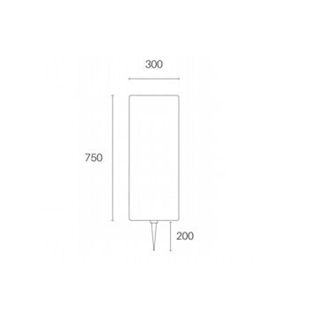 Piantana Da Esterno Contemp. Roller Termoplastica E Porcellana Bianco 1 Luce E27