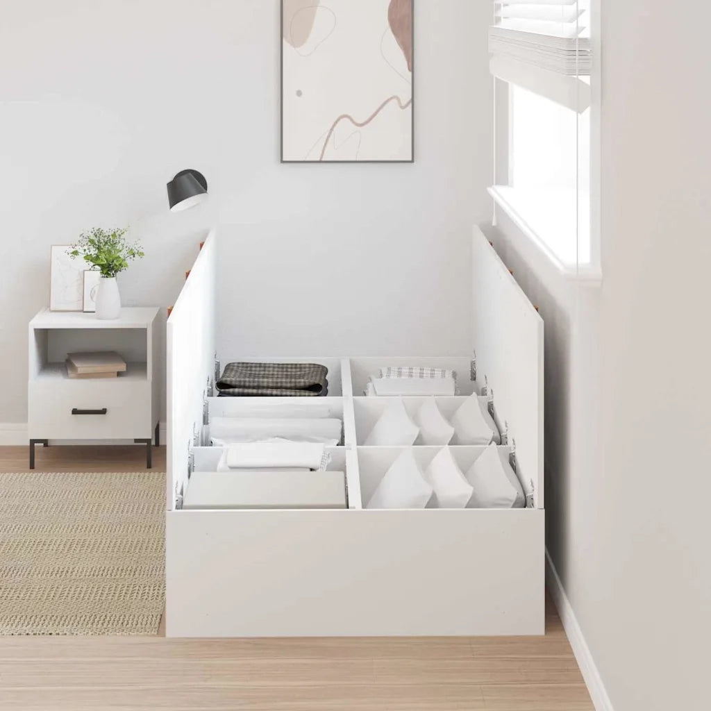 Struttura letto con contenitore Bianco 80 x 200 cm 3335333