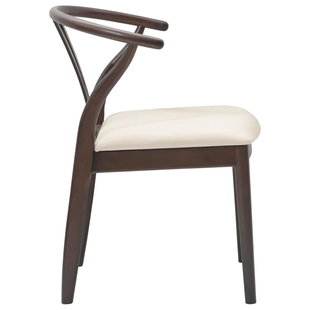 Sedia da pranzo 2 pcs Marrone chiaro e chiaro