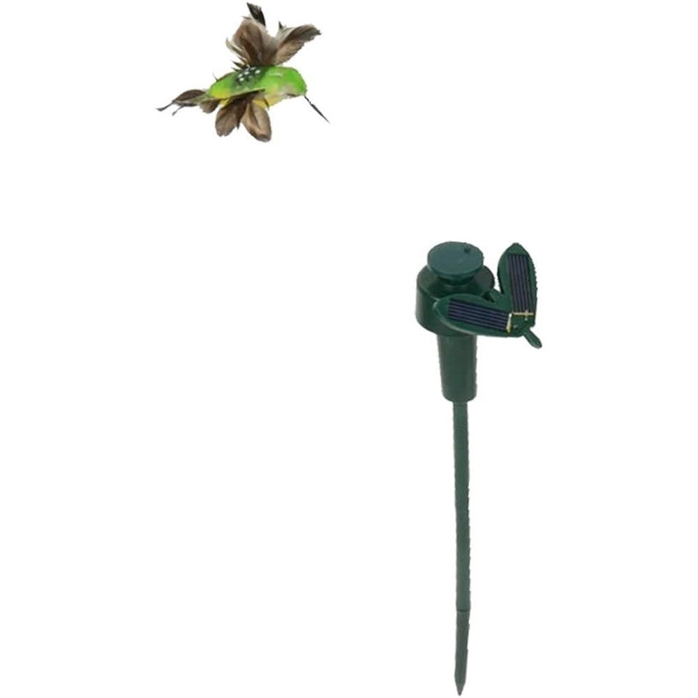 Trade Shop - Colibrì Volante A Energia Solare A Batteria Uccelli Svolazzanti Per Decorazione Esterna -