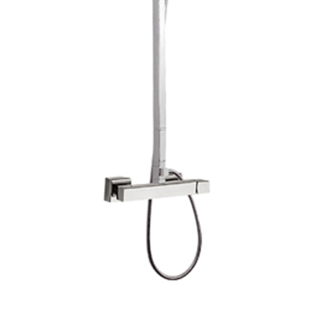 Set doccia in ottone cromato - serie qubika