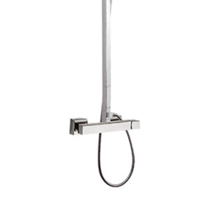 Set doccia in ottone cromato - serie qubika