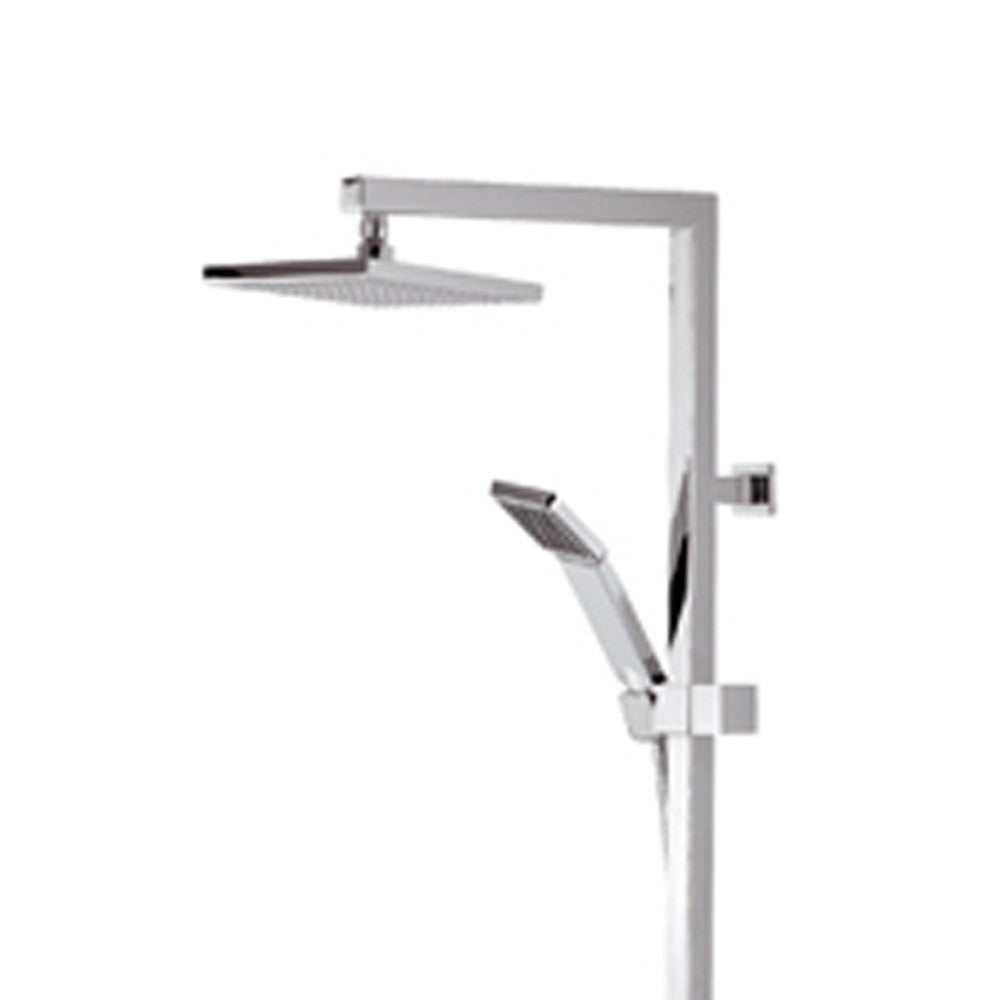 Set doccia in ottone cromato - serie qubika