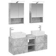 Set di mobili per il bagno 5 pcs Grigio Cemento 3406762