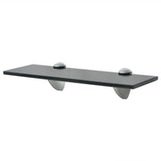 Mensola moderna in vetro da parete 30 x 20 cm spessore 8 mm nero 2702151/2