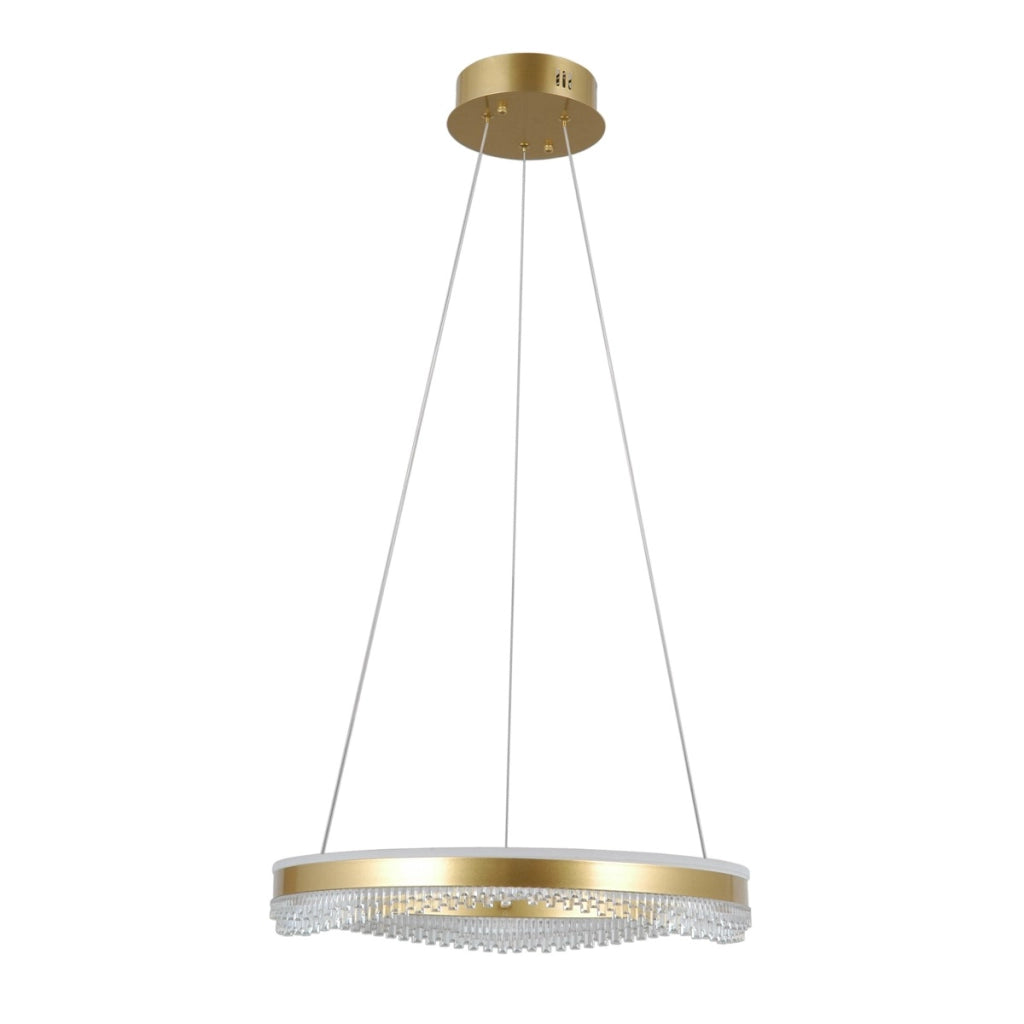 Lampadario LED anello Morte oro 40W Italux