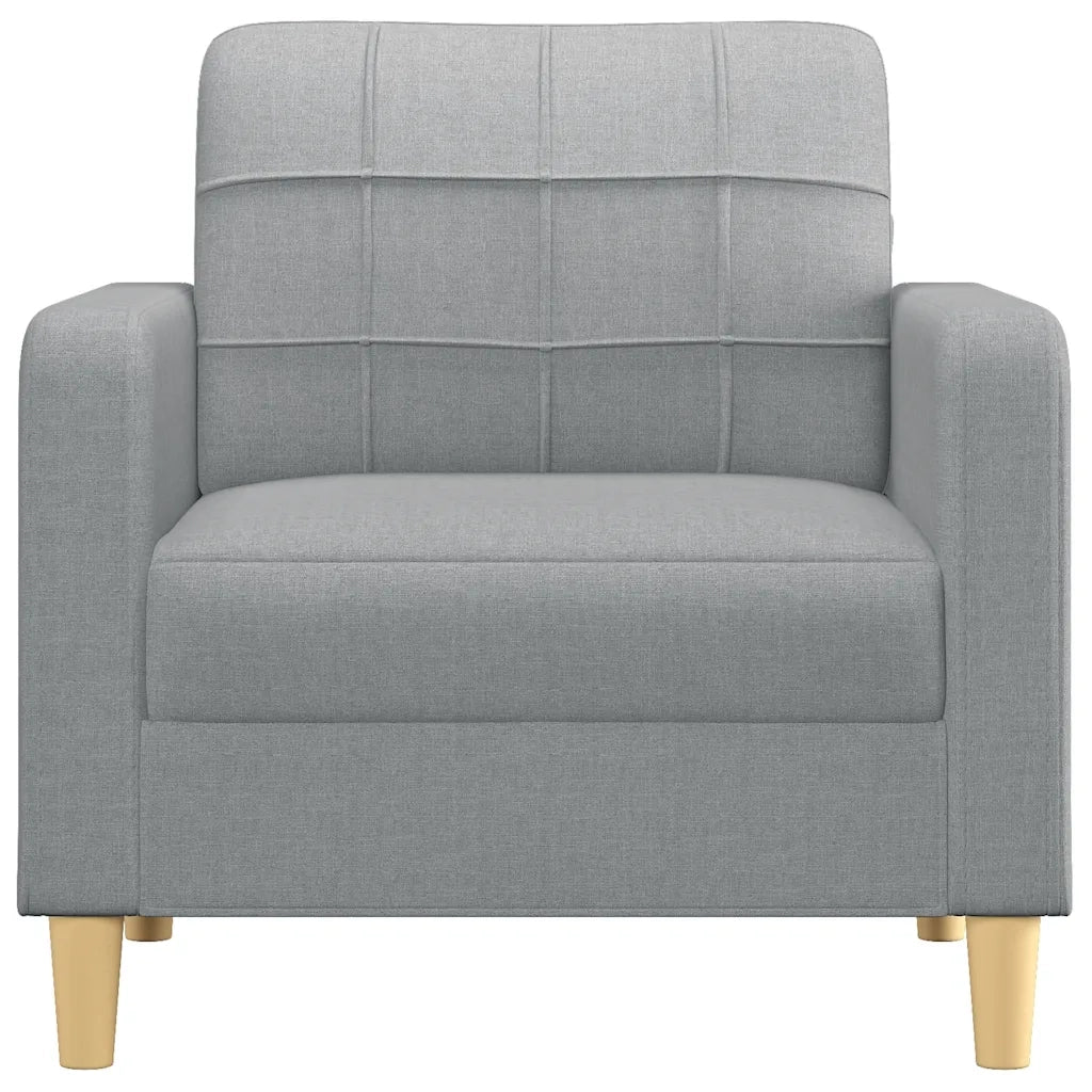 Poltrona-Divano Sedia Grigio Chiaro 60 cm in Tessuto 946751