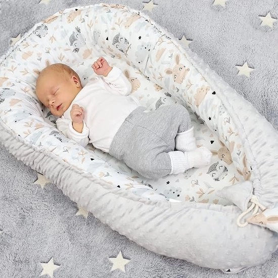Cuscino per Neonati in Bambù 100% Cotone Anti-Allergico - Culla per Bambini