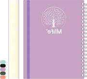 Agenda A5 con copertina in PVC rigida e stampa Tree of Life, 300 pagine, colore blu.
