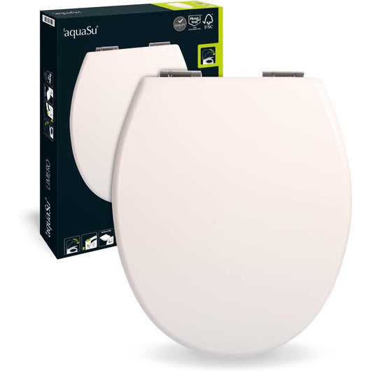 Sitzplatz 40351 1 sedile wc bianco, limero white | legno | mecca