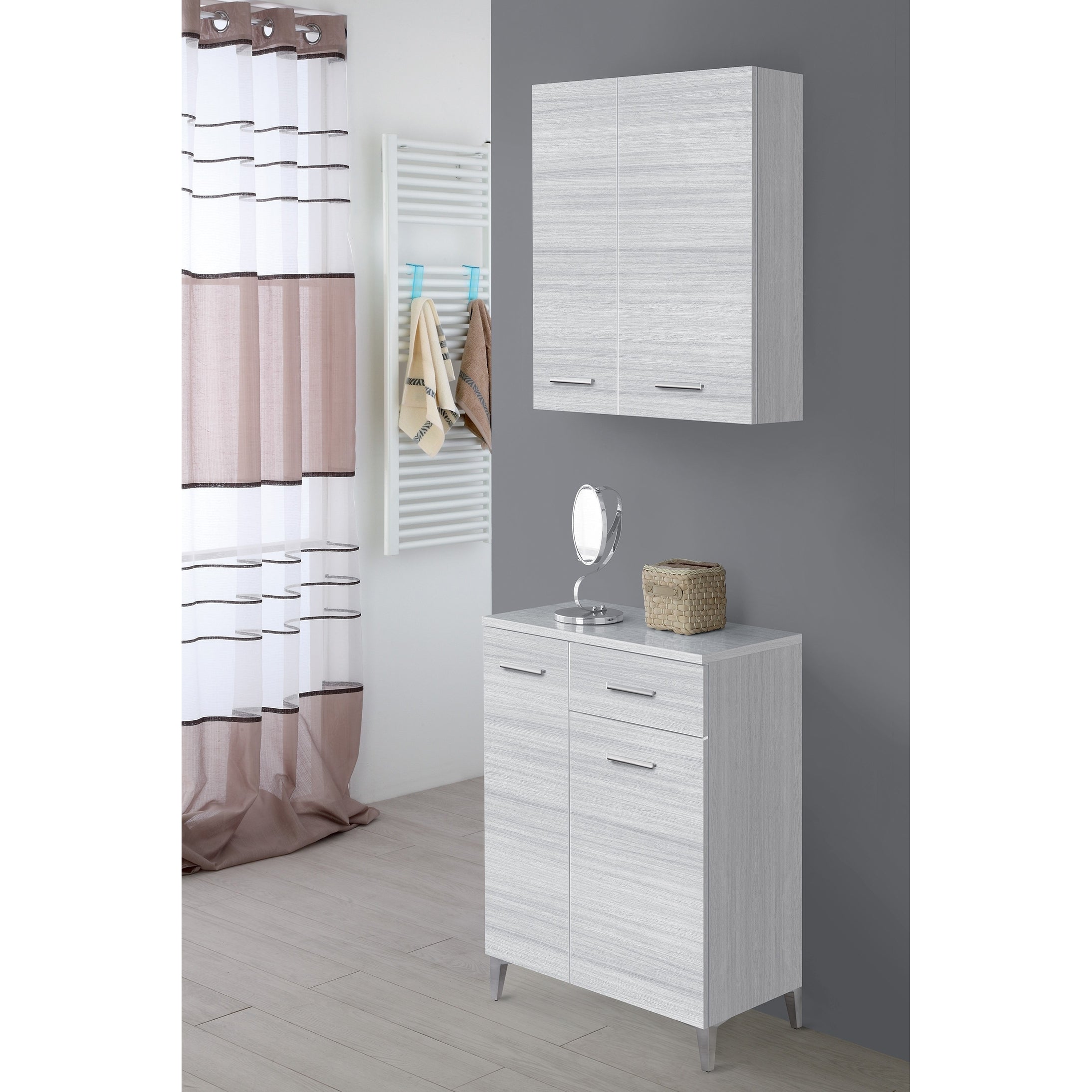 PENSILE 2 ANTE  60X18XH69,5 GRIGIO.