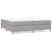 Letto matrimoniale | Letto per adulti | Struttura Letto a Rete a Molle Grigio Chiaro 200x200 cm Tessuto