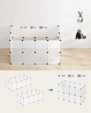 Recinto in miniatura VALORA per conigli, porcellini d'India e criceti - LPC02W