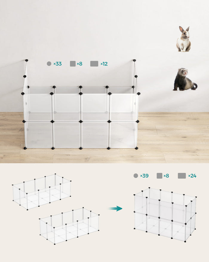 Recinto in miniatura VALORA per conigli, porcellini d'India e criceti - LPC02W