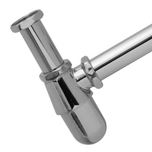 Sifone a bottiglia in ottone 1 1/4, finitura vecchio ottone