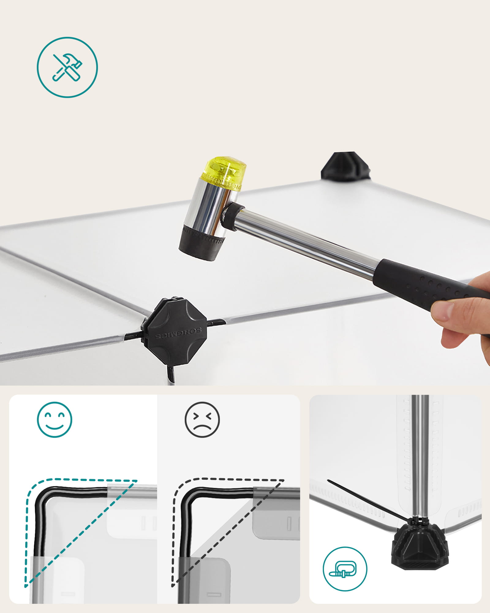 Recinto in miniatura VALORA per conigli, porcellini d'India e criceti - LPC02W