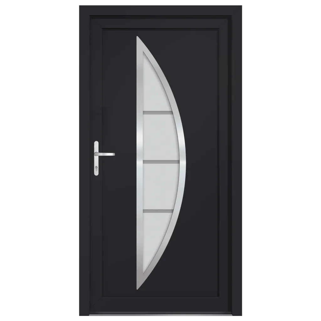 Porta Ingresso Antracite 88x200 cm in PVCcod mxl 69492