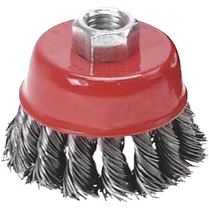 Topex 62h130 spazzola a tazza, r rinforzata, 65 mm x m14