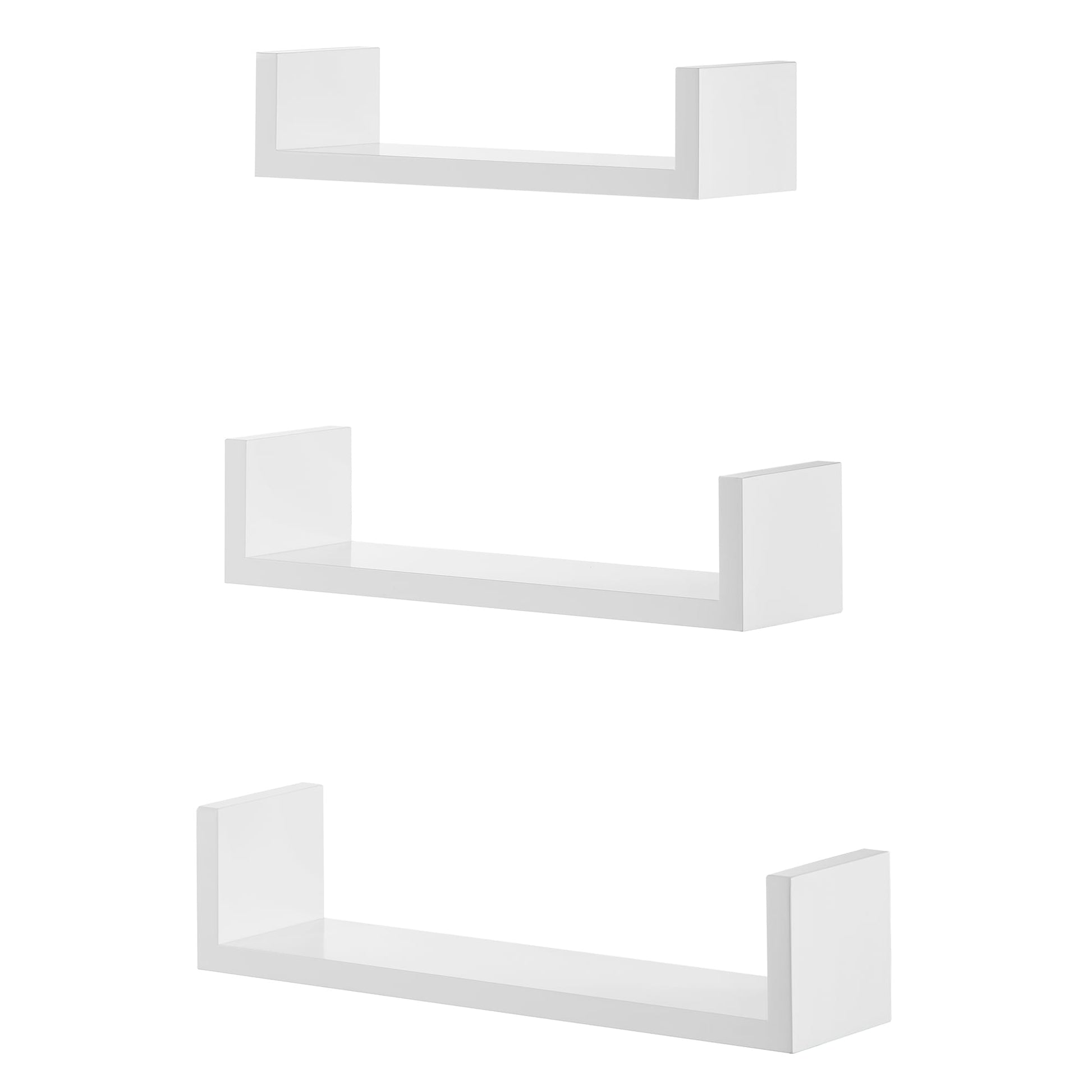 Mensole da parete VALORA, moderne mensole sospese bianche - LWS40WT x3