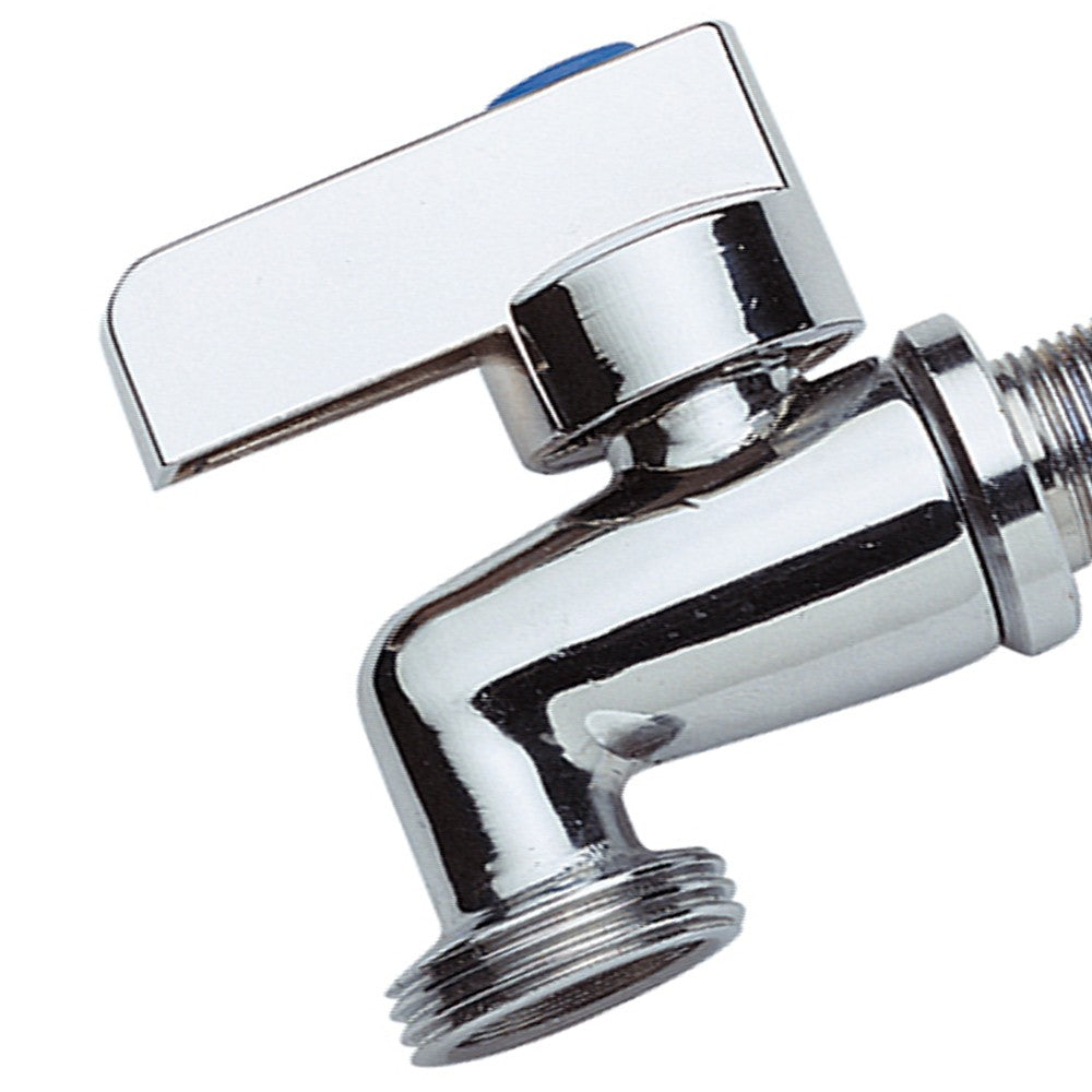 Rubinetto portagomma a sfera 1/2 interamente cromato