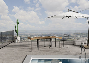 Consolle Allungabile 90-290x40x77 cm in Nobilitato Marrone