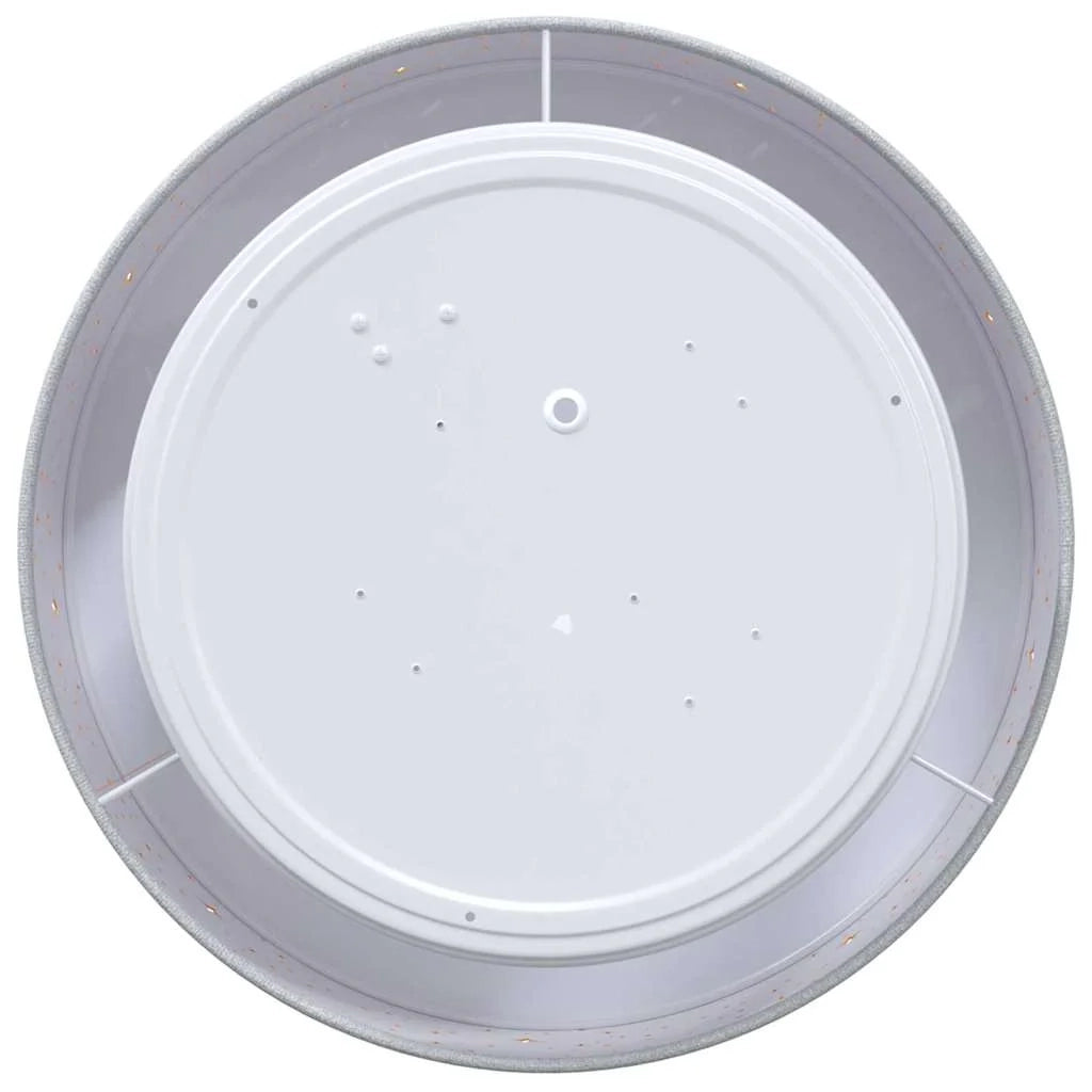 Lampada da soffitto orientabile dal design moderno 30 x 30 x 14 cm illuminazione mirata atmosfera accogliente tessuto grigio 02_0058428