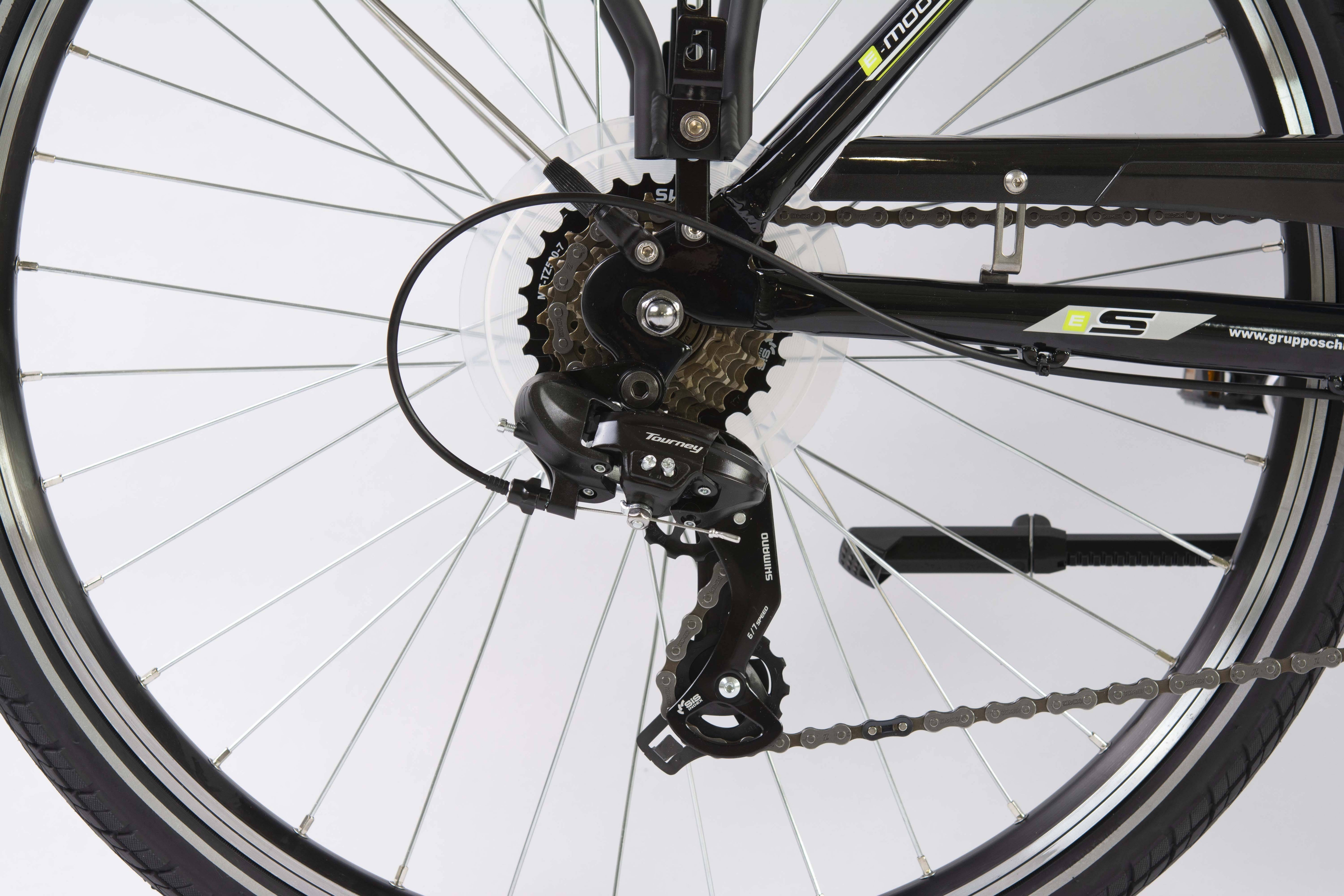 F.LLI SCHIANO E-MOON 26" bicicletta elettrica da cittÃ  per adulti, per uomo donna, con motore elettrico batteria sul 