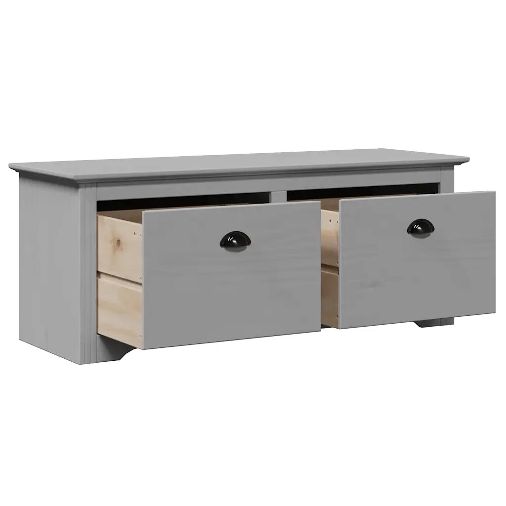 vidaXL Panca da Ingresso BODO Grigia 114x40x45 cm