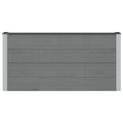 Fioriere | Cassetta per fiori | Letto rialzato da giardino Grigio 150 x 30 x 72 cm