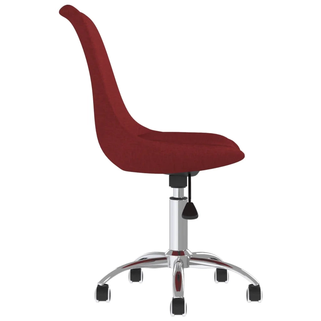 Sedie da Pranzo Girevoli 2 pz Rosso Vino in Tessuto cod mxl 28858
