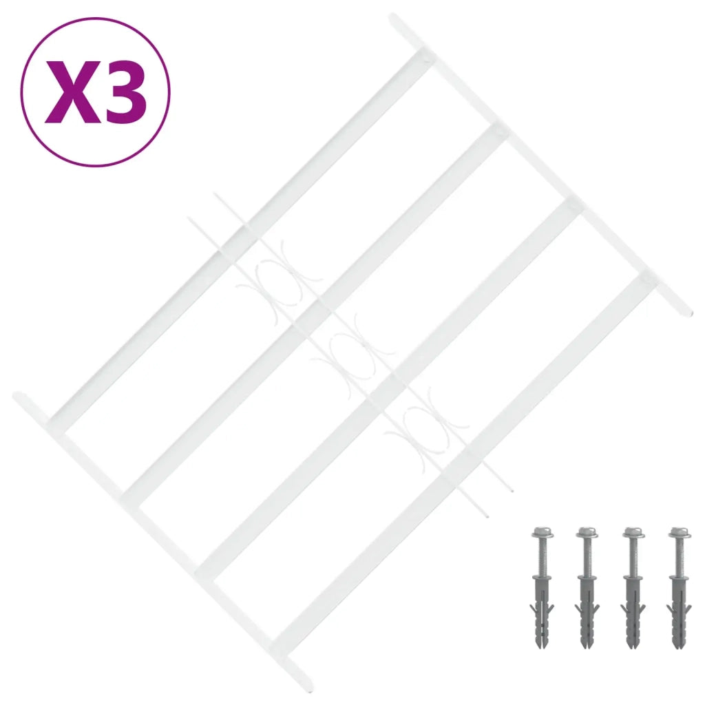 Griglia di sicurezza per finestre con 4 barre trasversali 3 pcs 42031306