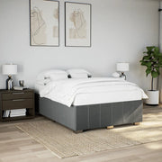 Giroletto senza Materasso Grigio Scuro 140x190 cm Tessuto 3284833