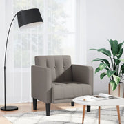 vidaXL Divano Sedia con Braccioli Tortora 53 cm in Tessuto