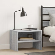 Comodino Grigio Sonoma 40x30x30 cm in Legno Multistratocod mxl 81299