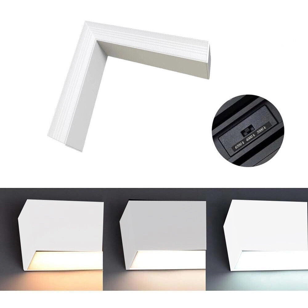 Trade Shop - Lampada Di Raccordo Connettore A L Per Lampadario 12w Luce Selezionabile Cct Ll57-l-3c -