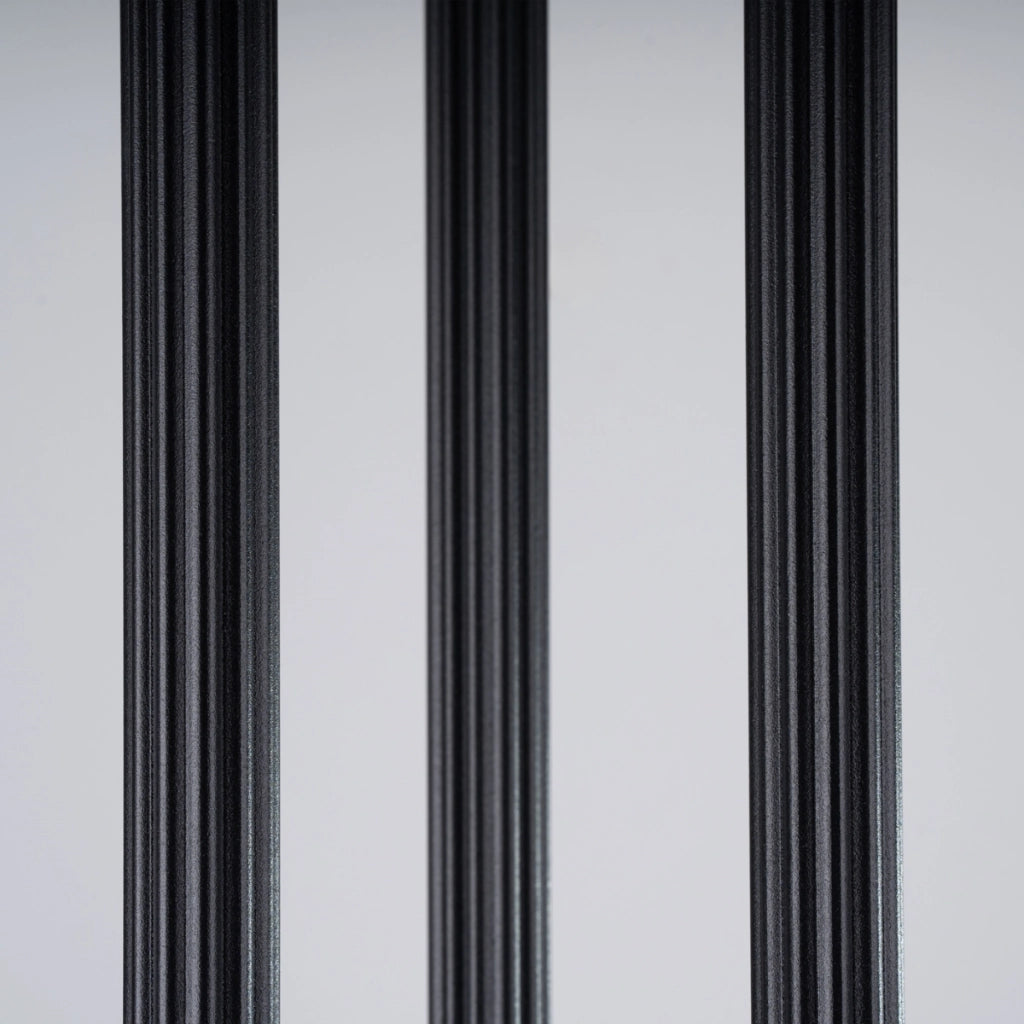 Lampada tubolare LED ARCHE Ocean Green a 3 luci in acciaio nero 20x120 cm