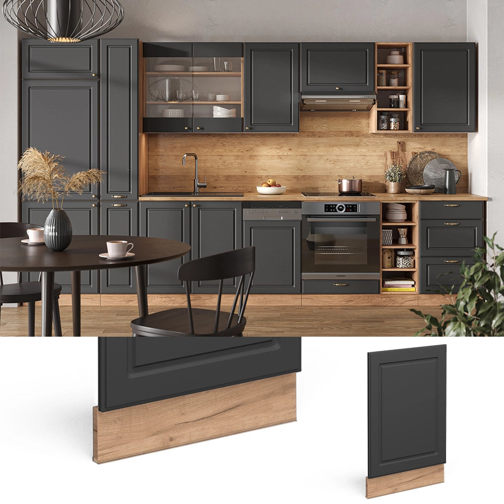 Pannello frontale Fame-Line Antracite-oro/Rovere dorato 45 cm, PL Antracite Vicco