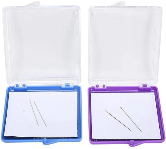 Set di ferro da maglia magnetici - 2 pezzi - 7 x 7,5 x 1 cm