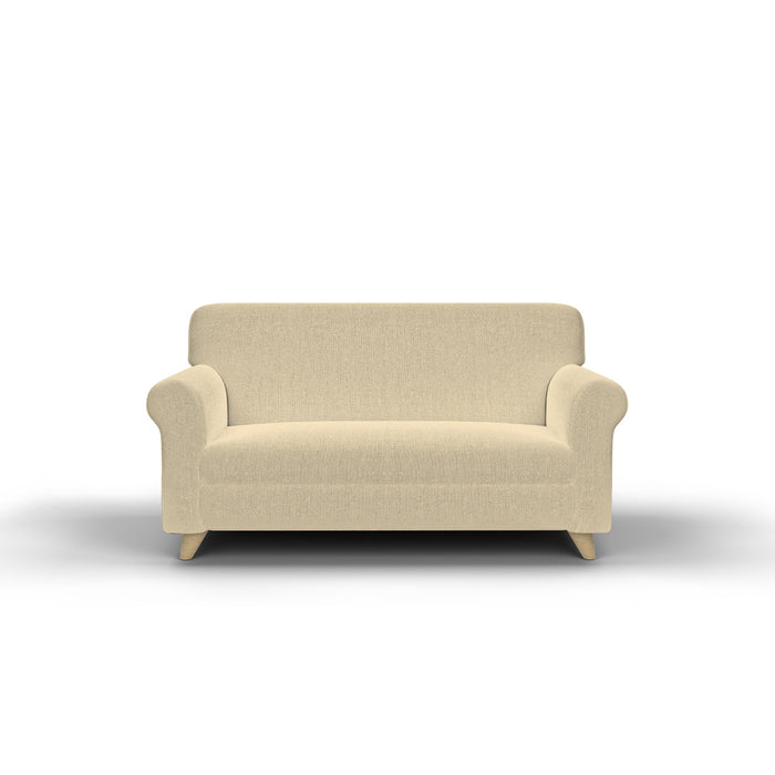 Copridivano Elasticizzato in Tessuto Panna 2 Posti