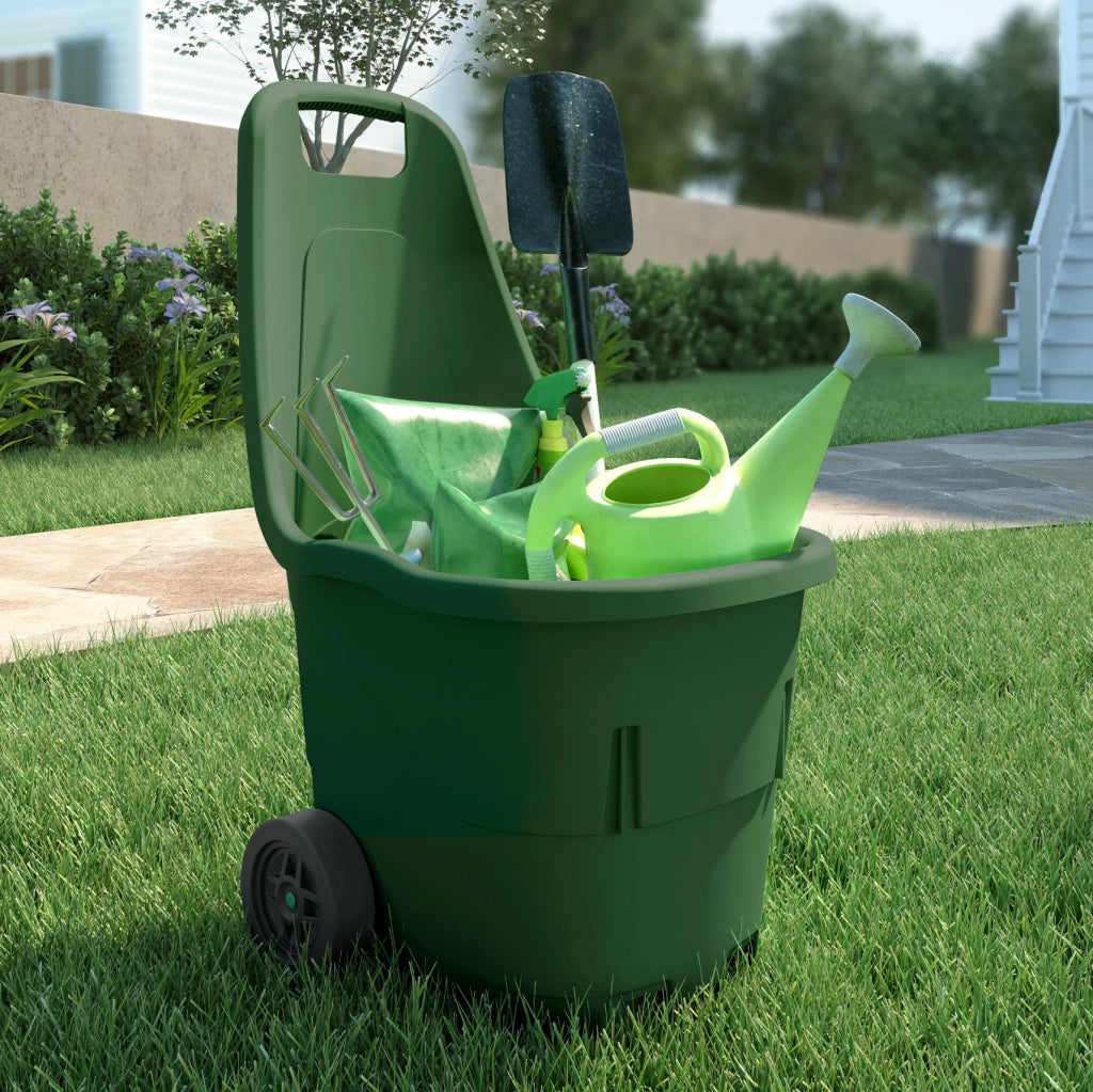 CARRELLO GARDEN IN RESINA A 2 RUOTE- 1,0 pz