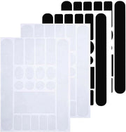 Kit di protezione per telaio bicicletta 4 pezzi - copertura per catena in carbonio - supporti per catena - adesivi per protezione verniciatura - nero trasparente