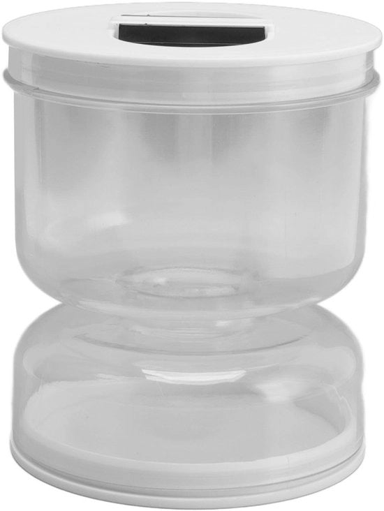 Contenitore per Alimenti Lekvrij - Contenitore per Sostanze Pericolose - Separatore Cibo - Bicchiere Acrilico - 200 ml - Accesso Facile - Contenitore per Alimenti