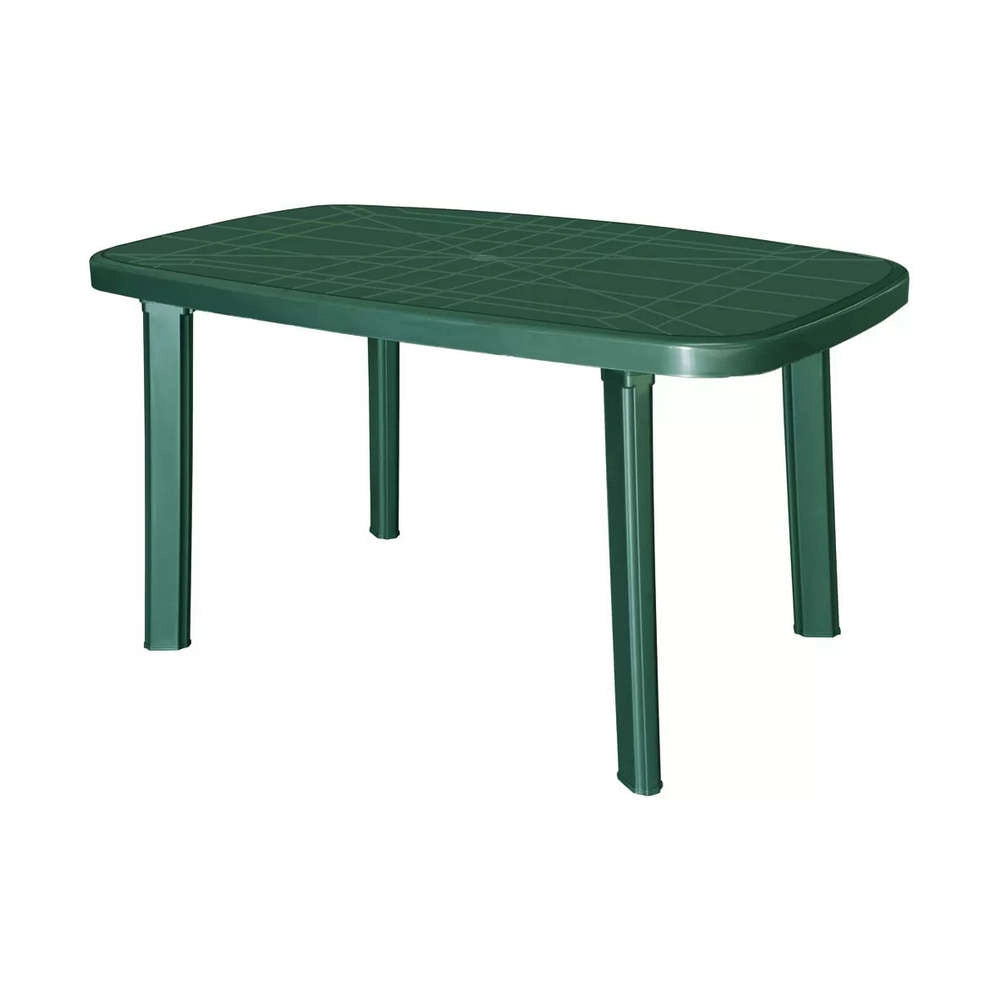 Tavolo in Plastica Ovale da Esterno Saint Moritz 85 x 140 cm Colore: Verde